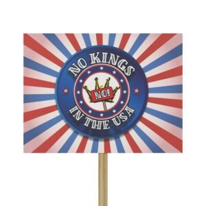 Protest Sign - No Kings in the USA (Classic Swirl)